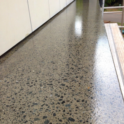 Grind and seal concrete floors